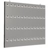 Key Rack, Keystand #48PWE, 48 Numbered Hooks with Extra Space for Key Chains with Remote Control (48 Sets of Tag & Ring are Included)