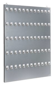 Key Rack, Keystand #60PGE, 60 Numbered Hooks with Extra Space for Key Chains with Remote Control (60 Sets of Tag & Ring are Included)